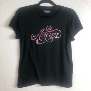 Victoria's Secret Black Short Sleeve Tee